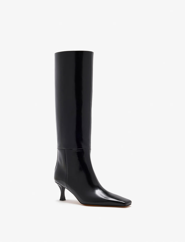 proenza schouler Proenza Schouler Trap Boots in Spazzolato Leather - Black