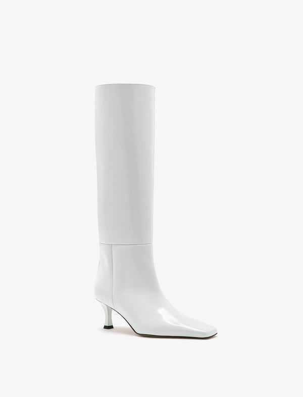 proenza schouler Proenza Schouler Trap Boots in Spazzolato Leather - Ecru