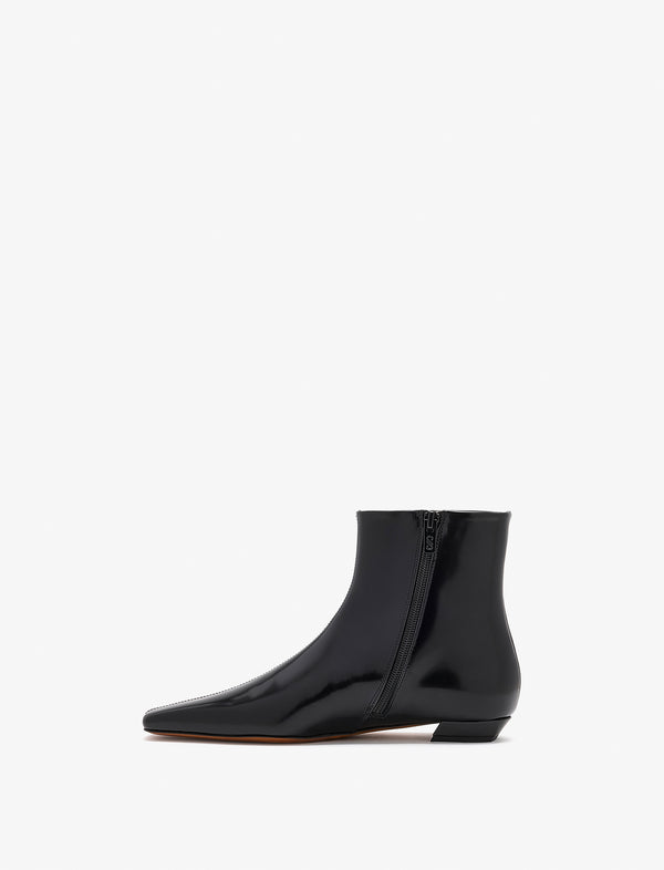 Proenza Schouler Proenza Schouler Trap Flat Ankle Boots In Nappa Leather - Black