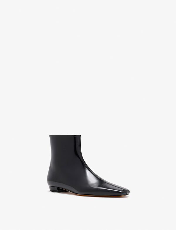 proenza schouler Proenza Schouler Trap Flat Ankle Boots In Nappa Leather - Black