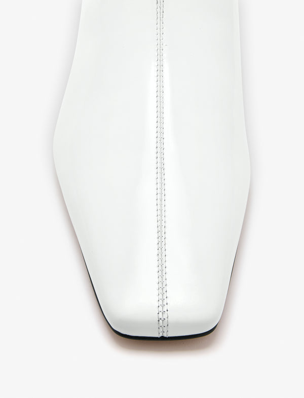 Proenza Schouler Proenza Schouler Trap Flat Ankle Boots In Spazzolato Leather - Ecru