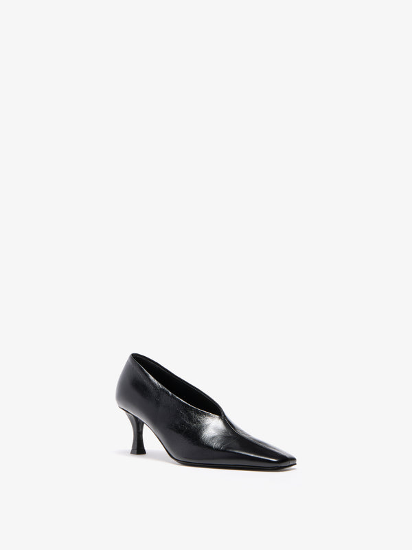 proenza schouler Proenza Schouler Trap Pumps in Slick Calf - Black