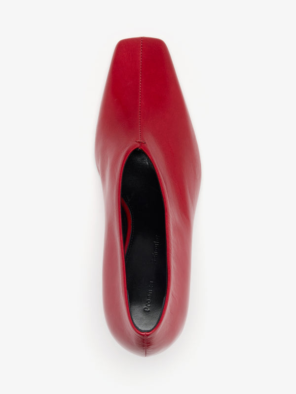 Proenza Schouler Proenza Schouler Trap Pumps In Slick Calf - Cherry