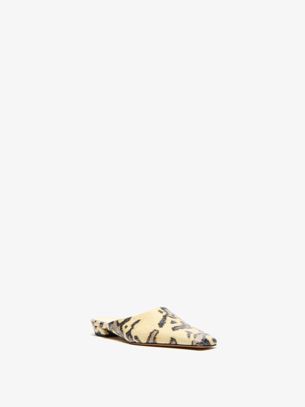 proenza schouler Proenza Schouler Trap Slipper in Embossed Python - Resin Multi