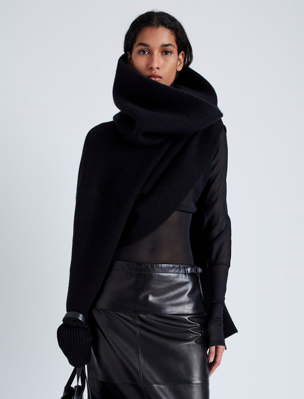 proenza schouler Proenza Schouler Tube Scarf in Merino Knit - Black