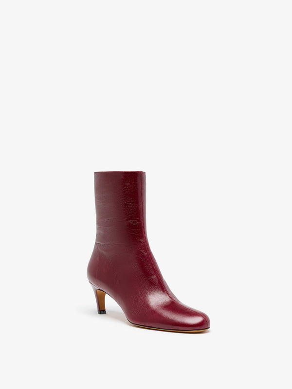 proenza schouler Proenza Schouler Uma Ankle Boots in Slick Calf - Merlot