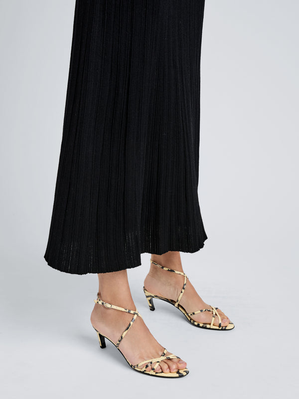 Proenza Schouler Proenza Schouler Uma Ankle Strap Sandals In Embossed Python - Resin Multi