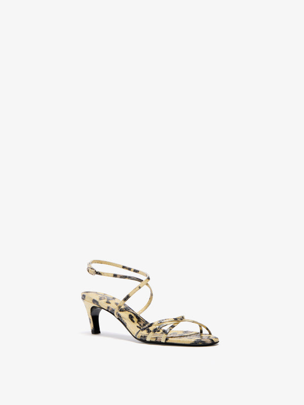 proenza schouler Proenza Schouler Uma Ankle Strap Sandals in Embossed Python - Resin Multi