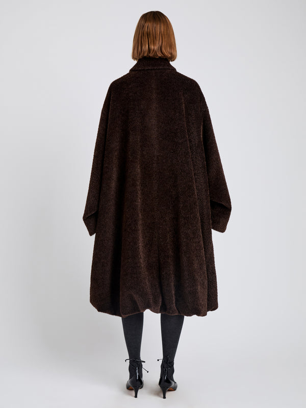 Proenza Schouler Proenza Schouler Verretta Coat In Alpaca Coating - Chocolate