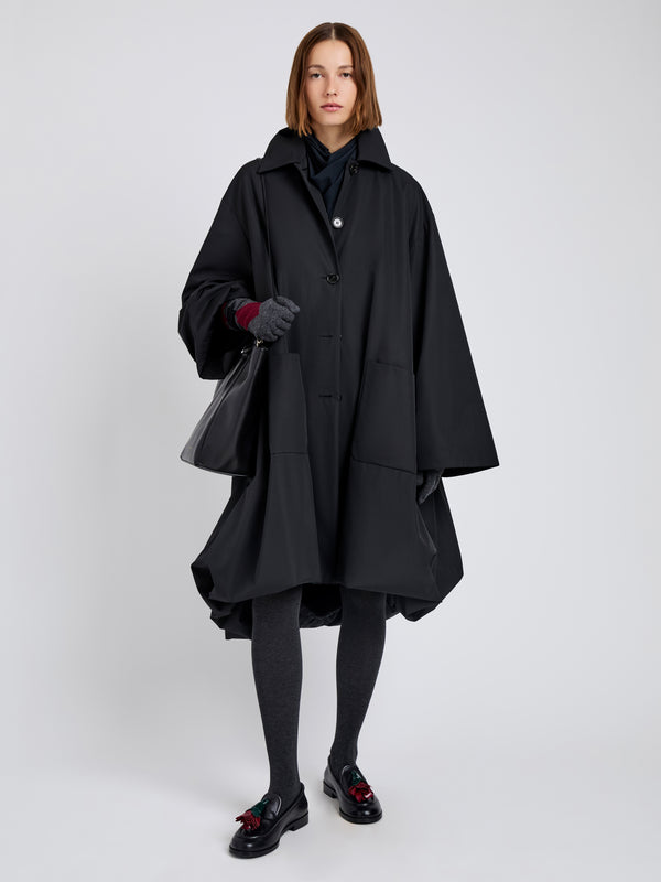 proenza schouler Proenza Schouler Verretta Coat in Coated Cotton - Black