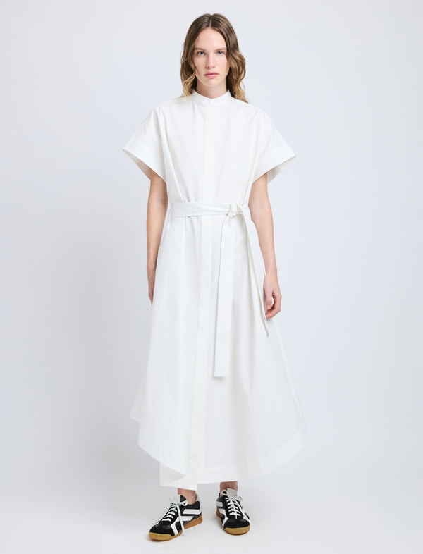 proenza schouler Proenza Schouler Walker Dress in Eco Poplin - White