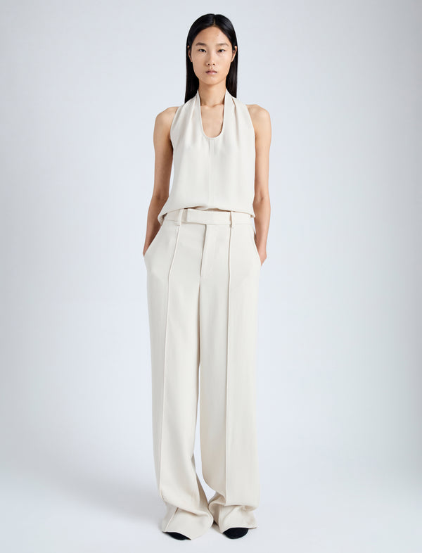 proenza schouler Proenza Schouler Weyes Pant in Light Matte Double Crepe - Wheat