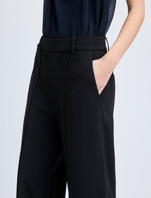 Proenza Schouler Proenza Schouler Weyes Pant In Matte Double Crepe - Black
