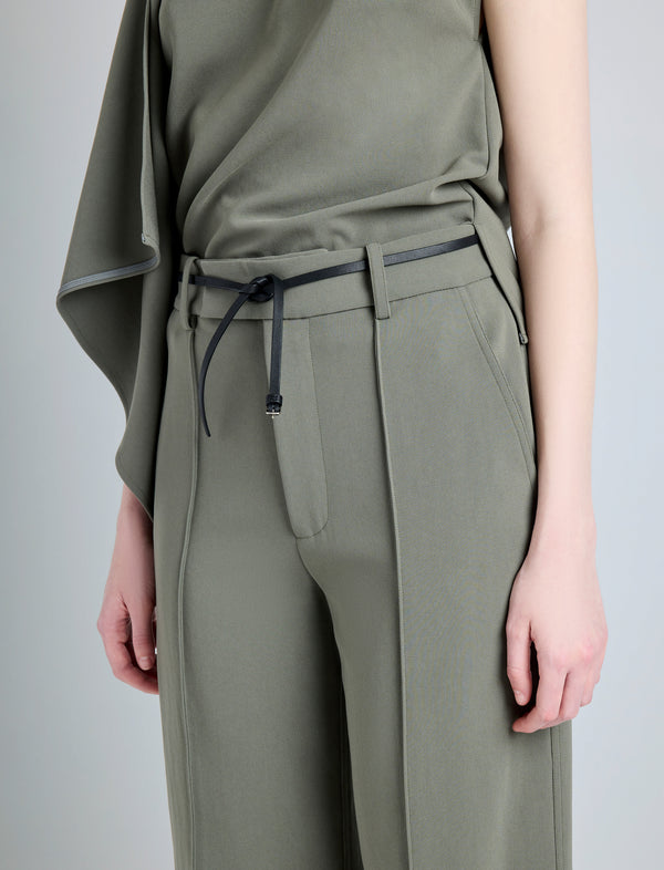 Proenza Schouler Proenza Schouler Weyes Pant In Matte Double Crepe - Wood