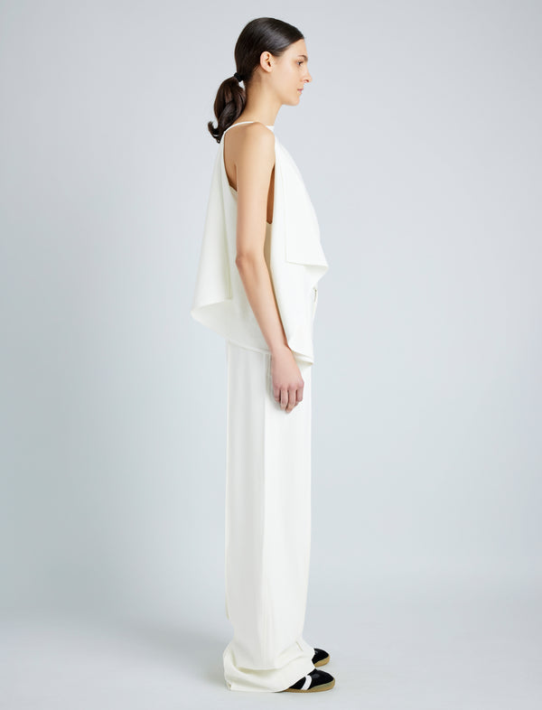 Proenza Schouler Proenza Schouler Weyes Pant In Matte Double Crepe - Ivory