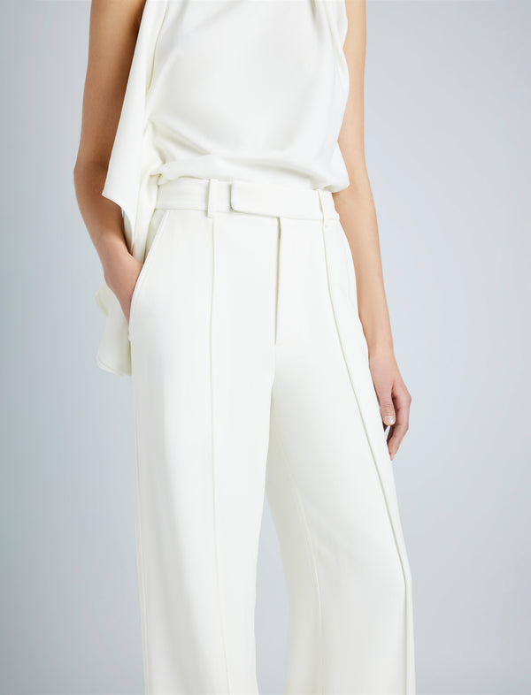 Proenza Schouler Proenza Schouler Weyes Pant In Matte Double Crepe - Ivory