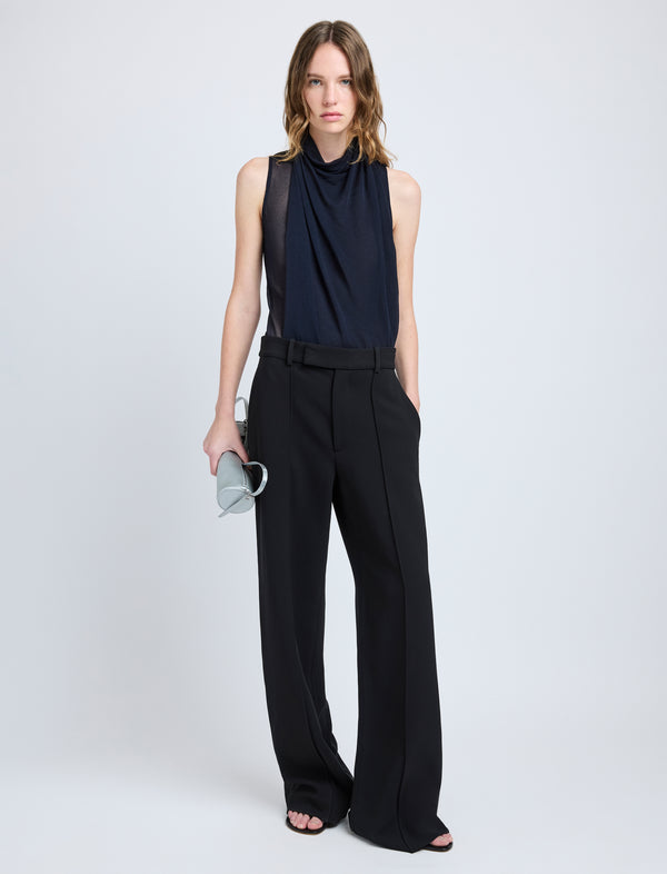 proenza schouler Proenza Schouler Weyes Pant in Matte Double Crepe - Black