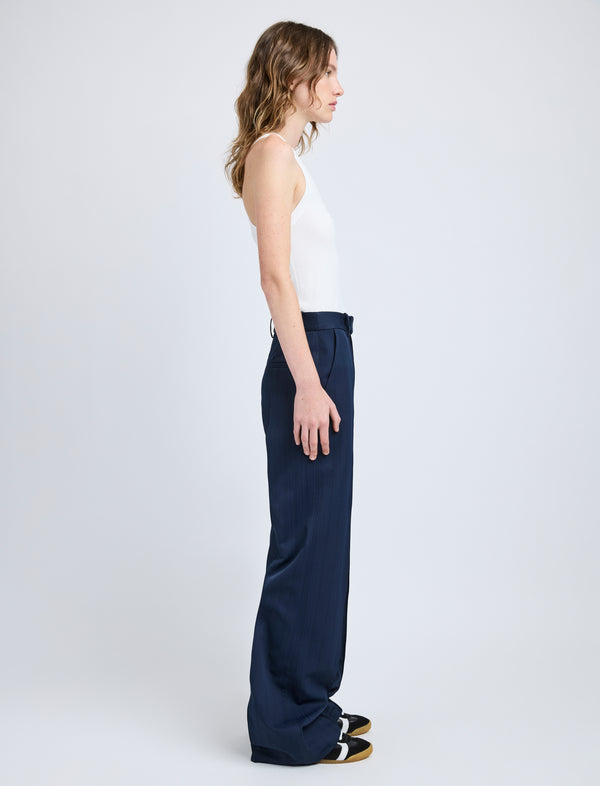 Proenza Schouler Proenza Schouler Weyes Pant In Technical Nylon Jacquard - Midnight