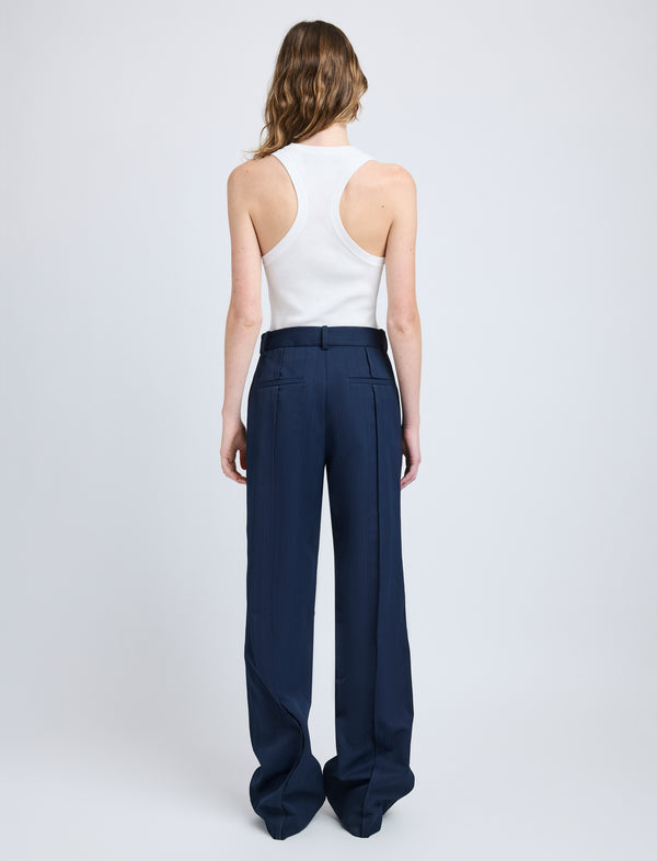 Proenza Schouler Proenza Schouler Weyes Pant In Technical Nylon Jacquard - Midnight