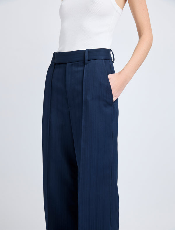 Proenza Schouler Proenza Schouler Weyes Pant In Technical Nylon Jacquard - Midnight