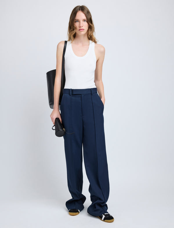 proenza schouler Proenza Schouler Weyes Pant in Technical Nylon Jacquard - Midnight