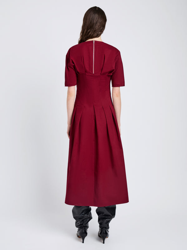 Proenza Schouler Proenza Schouler White Label Ainsley Dress In Tech Cotton - Claret