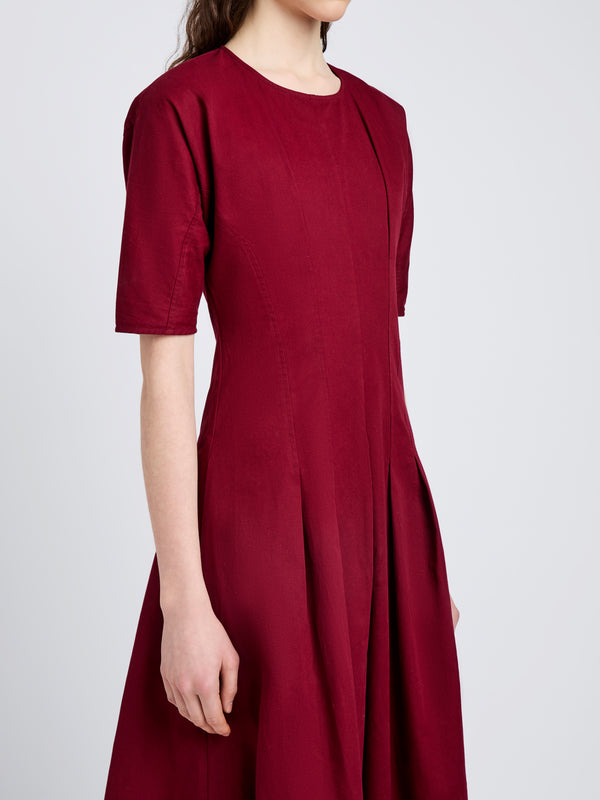 Proenza Schouler Proenza Schouler White Label Ainsley Dress In Tech Cotton - Claret