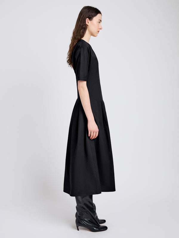 Proenza Schouler Proenza Schouler White Label Ainsley Dress In Tech Cotton - Black