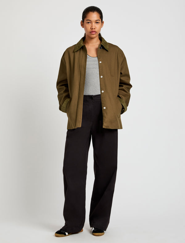 Proenza Schouler Proenza Schouler White Label Angela Jacket In Fine Herringbone - Wood