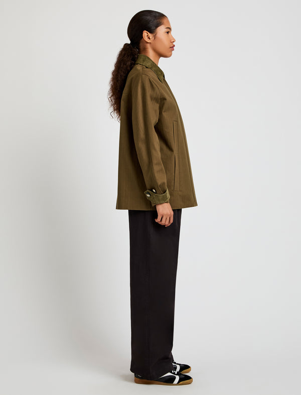 Proenza Schouler Proenza Schouler White Label Angela Jacket In Fine Herringbone - Wood