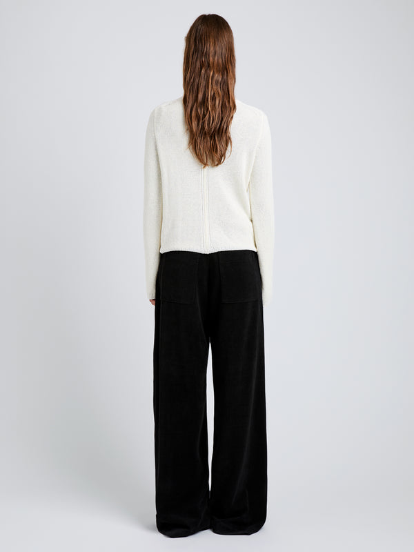 Proenza Schouler Proenza Schouler White Label Aria Pant In Corduroy - Black