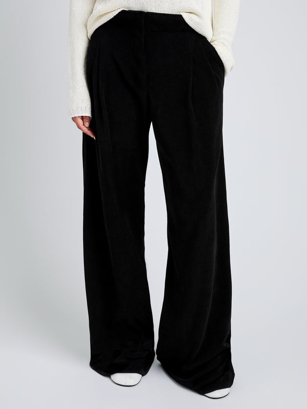 Proenza Schouler Proenza Schouler White Label Aria Pant In Corduroy - Black