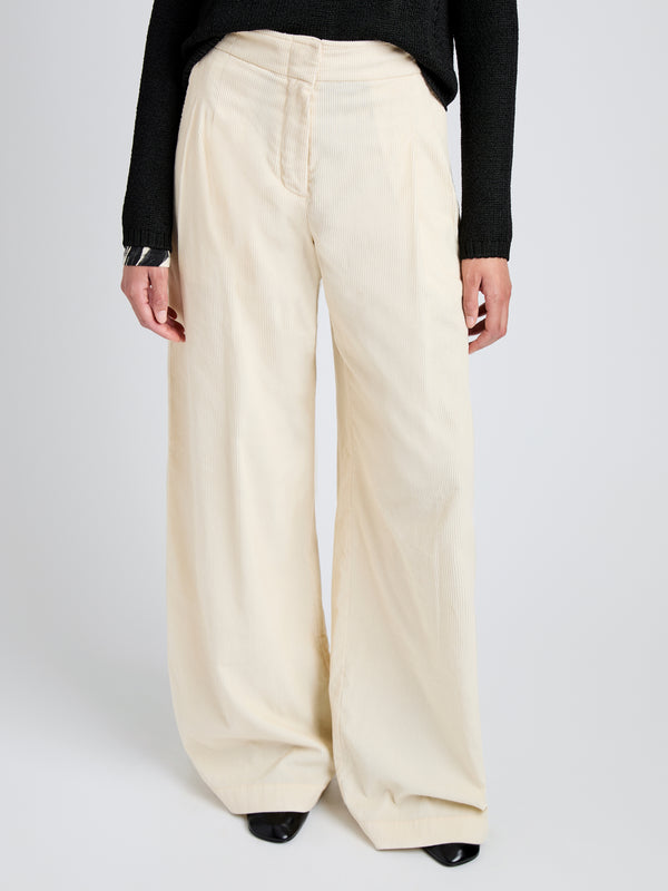 Proenza Schouler Proenza Schouler White Label Aria Pant In Corduroy - Off White