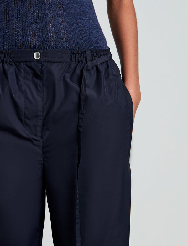 Proenza Schouler Proenza Schouler White Label Aston Pant In Tech Cotton - Navy