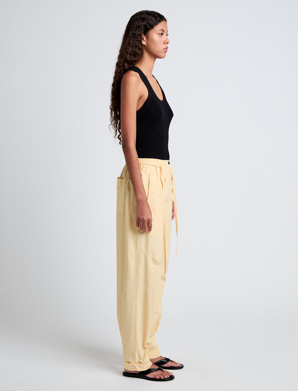Proenza Schouler Proenza Schouler White Label Aston Pant In Tech Cotton - Light Wheat
