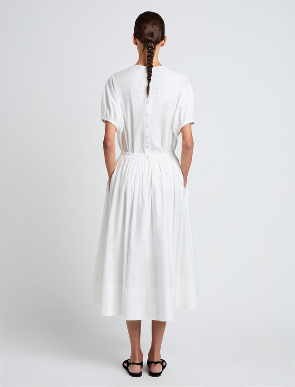 Proenza Schouler Proenza Schouler White Label Austin Skirt In Cotton Sateen - White