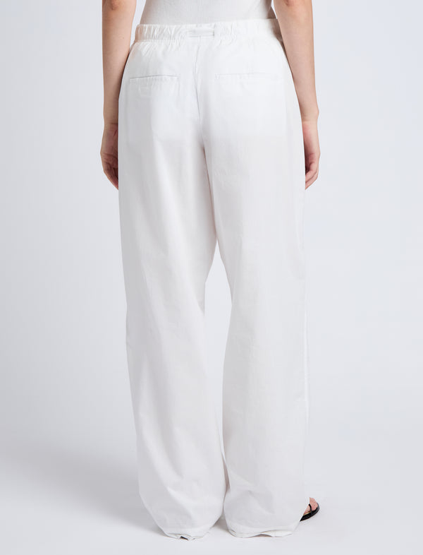 Proenza Schouler Proenza Schouler White Label Barrett Pant In Stretch Poplin - White