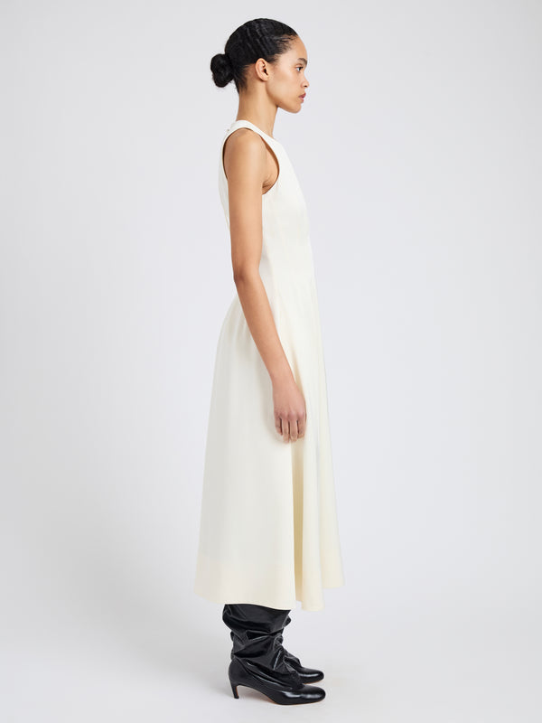 Proenza Schouler Proenza Schouler White Label Bronwyn Dress In Merino Wool Twill - Bone