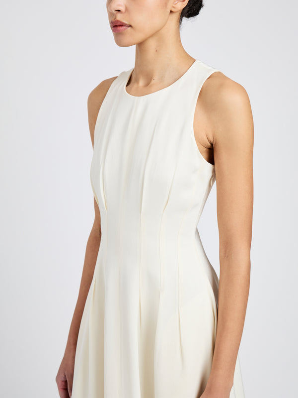 Proenza Schouler Proenza Schouler White Label Bronwyn Dress In Merino Wool Twill - Bone