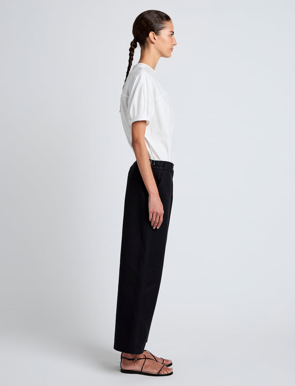 Proenza Schouler Proenza Schouler White Label Cali Pant In Stretch Cotton Suiting - Black