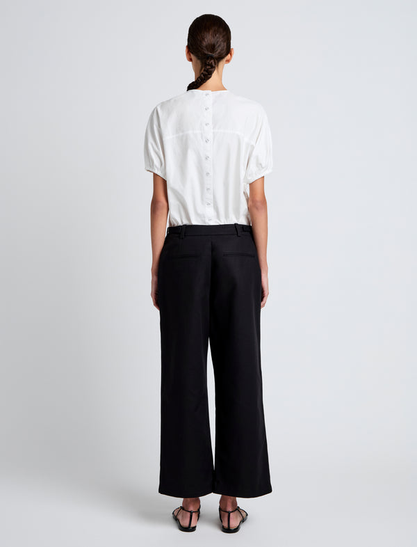 Proenza Schouler Proenza Schouler White Label Cali Pant In Stretch Cotton Suiting - Black