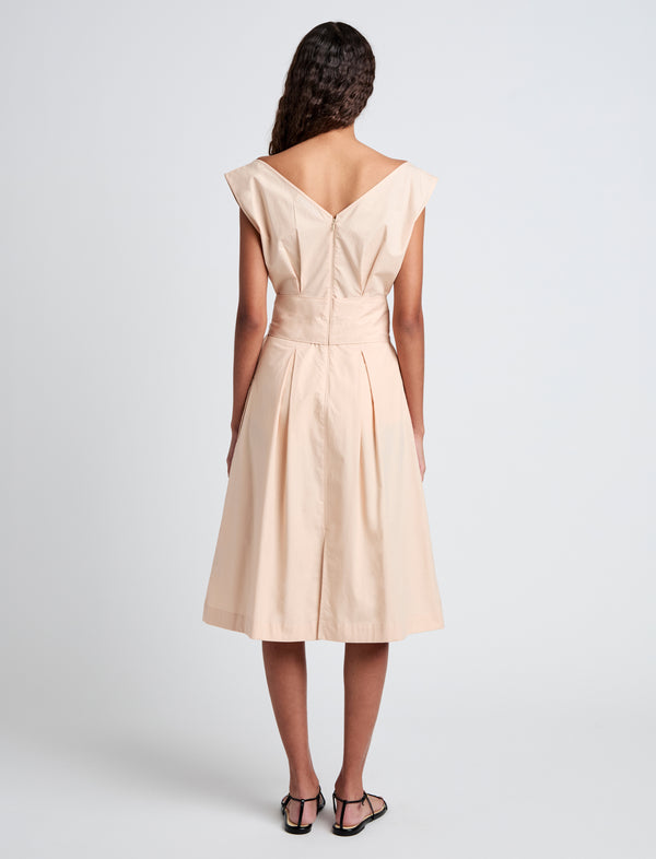 Proenza Schouler Proenza Schouler White Label Caro Dress In Brushed Poplin - Light Rose