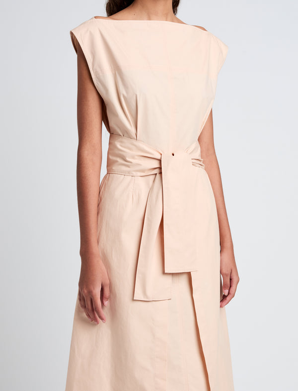 Proenza Schouler Proenza Schouler White Label Caro Dress In Brushed Poplin - Light Rose