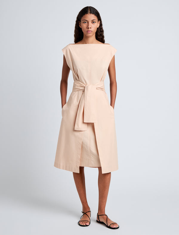 proenza schouler Proenza Schouler White Label Caro Dress in Brushed Poplin - Light Rose