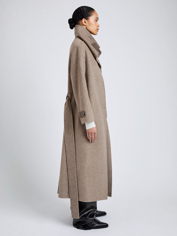 Proenza Schouler Proenza Schouler White Label Corey Coat In Splittable Wool - Walnut Melange
