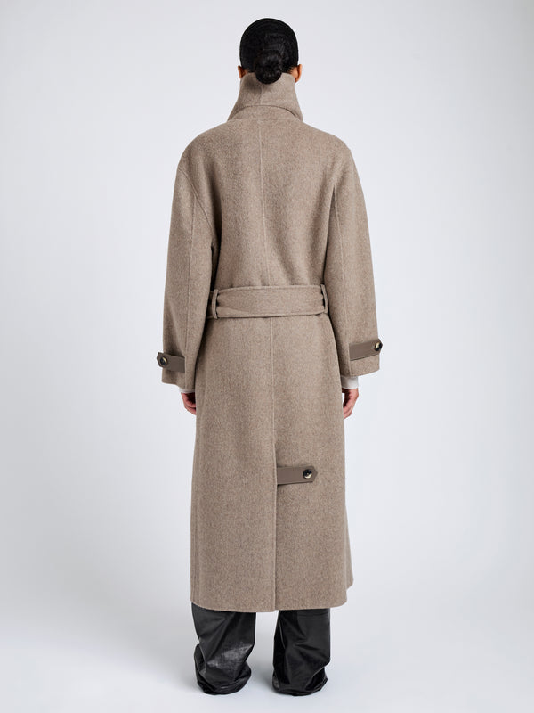 Proenza Schouler Proenza Schouler White Label Corey Coat In Splittable Wool - Walnut Melange