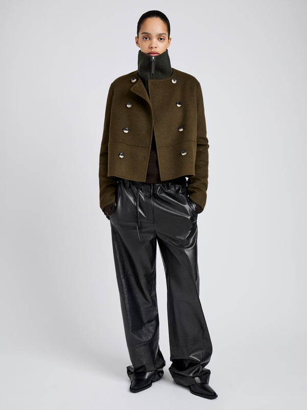 Proenza Schouler Proenza Schouler White Label Courtney Jacket In Double Face Wool - Fatigue