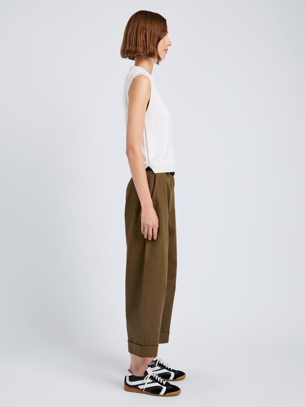 Proenza Schouler Proenza Schouler White Label Dori Pant In Fine Herringbone - Wood