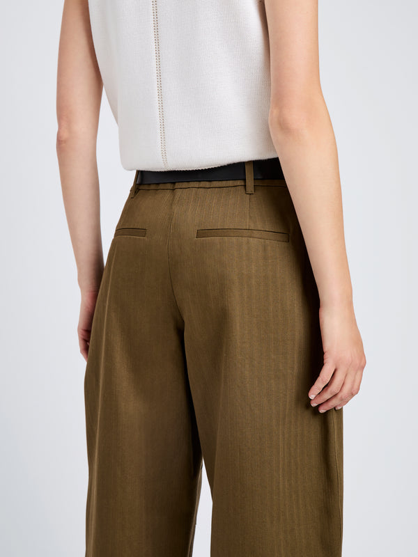 Proenza Schouler Proenza Schouler White Label Dori Pant In Fine Herringbone - Wood