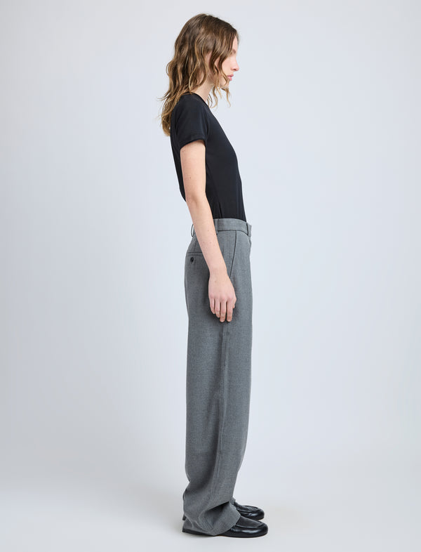 Proenza Schouler Proenza Schouler White Label Eleanor Pant In Flannel - Grey Melange